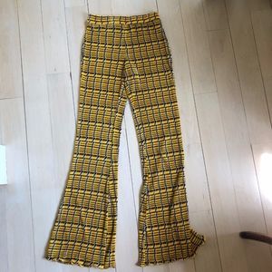 Pleated Flared Pants